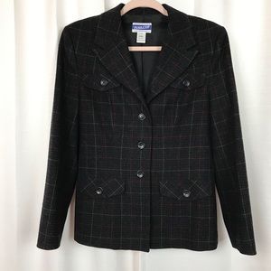 Vintage Pendleton Wool Plaid Blazer Sz.6